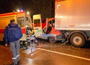 Екипи на ОДМВР-София,  СДВР и ГДПБЗН оказват съдействие на мястото на верижната катастрофа в тунел „Витиня“