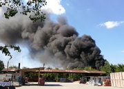Гори складът за вторични суровини на „Никсметал”