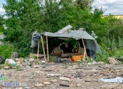 Горяха отпадъци на строителното сметище