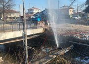 Спукана тръба на водопровода на бул. „Трети март”