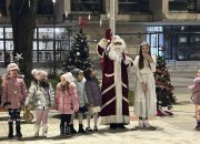 22 елхи засияха в центъра на Скравена