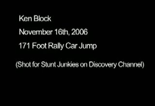Ken Block jumps his rally car 171 feet Скрийншот