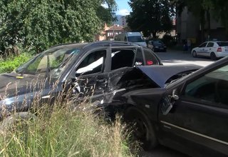 Отново пътен инцидент на улица Славейков Скрийншот