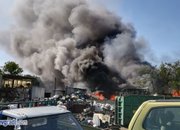 Гори складът за вторични суровини на „Никсметал”