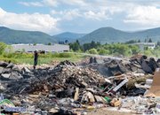 Горяха отпадъци на строителното сметище