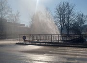 Спукана тръба на водопровода на бул. „Трети март”