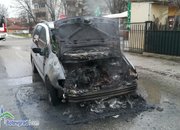 Автомобил се запали по време на движение 
