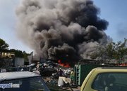 Гори складът за вторични суровини на „Никсметал”