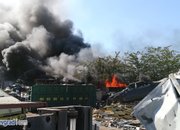 Гори складът за вторични суровини на „Никсметал”