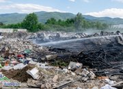 Горяха отпадъци на строителното сметище