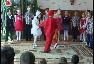 Поздрав по повод утрешния празник Баба Марта от децата на ДГ Слънце. Скрийншот