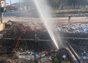 Спукана тръба на водопровода на бул. „Трети март”