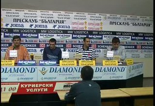 Част от ръководството и играчите на Балкан даде пресконференция в столичния пресклуб България Скрийншот
