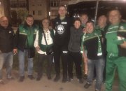 Фенове на Балкан подкрепиха тима в Унгария, празнуват с играчите