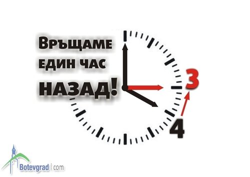 Връщаме стрелките на часовника с час назад тази нощ