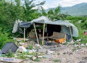 Горяха отпадъци на строителното сметище