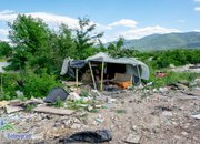Горяха отпадъци на строителното сметище