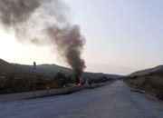 Изгоря бус, натоварен с 15 бутилки кислород