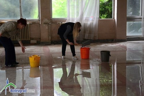 Читалището в Трудовец е наводнено
