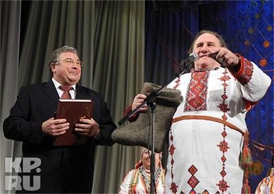 Жерар Депардийо в Саранск. Предлагат му поста на министър на културата