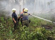 Българските пожарникри  гасят пожара  край градовете Ногинск и Ликино-Дулево