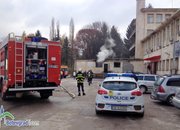 Пожар в бившето парокотелно на болницата