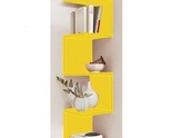 Ъглова етажерка за стена - Жълта - А-9