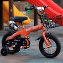 Детски велосипед с противоплъзгащи се гуми и светещи помощни колела. Инчове: 12, 14 или 16