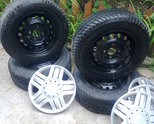 ПРОДАВА 4 ЗИМНИ ГУМИ С ДЖАНТИ И ТАСОВЕ