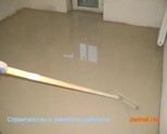 Полагане на саморазливна замазка