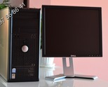 Компютър DELL Optiplex 755 - Intel Core 2 Duo E8500 / 4GB RAM DDR2/ 250GB HDD   Монитор DELL 17