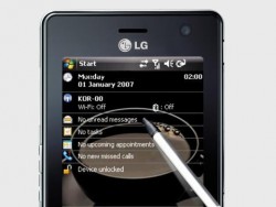 LG представи изцяло сензорен HSDPA смартфон