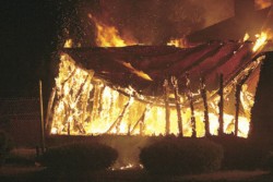 Изгоря селскостапонска постройка във Врачеш