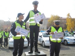 Отборът на РУ -  Ботевград се класира на пето място в състезанието "Пътен полицай 2008"