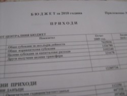 15 358 238 лева е рамката на бюджет 2010 на община Ботевград