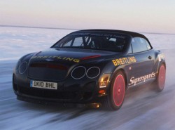 Световен рекорд - 331 км/ч с Bentley на лед 