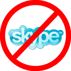 Skype пак спря