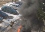 Кола горя в столичния квартал "Младост" (снимки)
