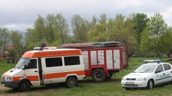 Дърво премаза 2 - годишно детенце пред очите на майка му