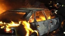 Автомобил горя в София