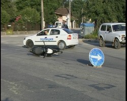 Мотопедистът, който катастрофира вчера, е отказал алкохолна проба
