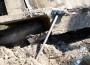 Срути се старият мост при „Чавдар". Под него минава централният газопровод на града