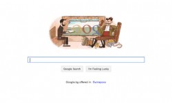 Алеко Константинов и Бай Ганьо са логото на Google 
