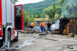  Пожар на площадка за разделно събиране на отпадъци