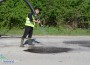 Асфалтират дупките по пътния участък зад ЕПИК по нова технология