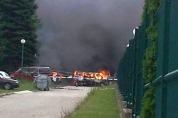 Два буса изгоряха на пракинг в „Микроелектроника” /видео/