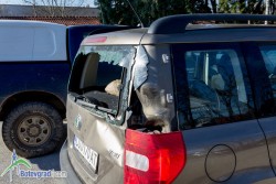 Каруца с дърва блъсна служебния автомобил на шефа на Горското 