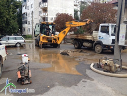 Водопроводна авария на ул. „Стефан Стамболов“ в Ботевград