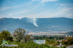 Възникнал е пожар в землището на село Краево