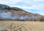 Горяха треви и храсти край Врачеш